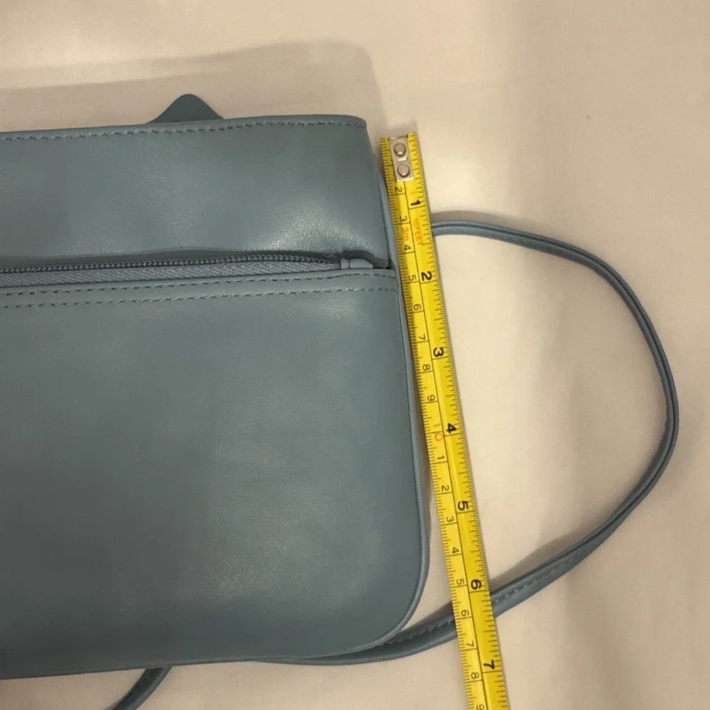 Vintage Giani Bernini‎ Baby Blue Cross Body Shoulder Bag